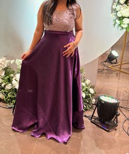 Elegant Purple Ethnic Gown