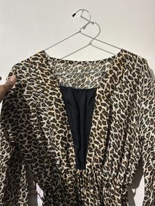 Leopard Print Mini Dress