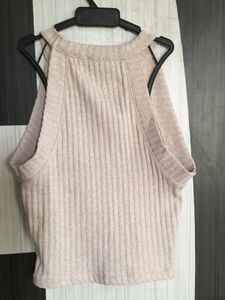 beige top