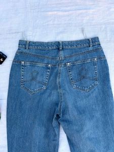 solid light blue jean