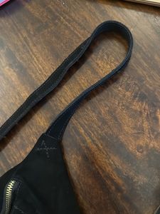 Black Suede Waist Bag