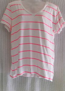 GAP Striped V-Neck Tee