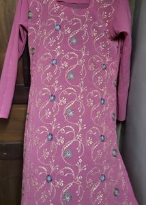 Women Pink Kurtha