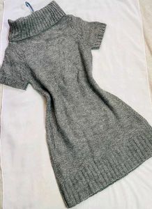 🎁Buy1 Get1 Free Gray Knit Sweater Dress D