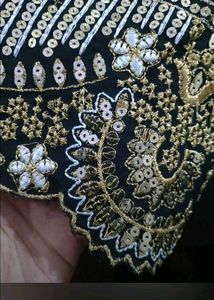 Elegant Embroidered Black Kurta set