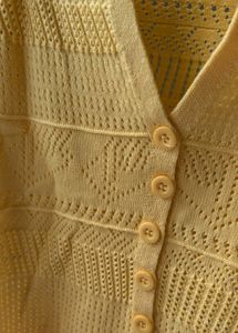 Yellow Net Crop Top