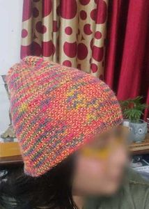 Colorful hand made Beanie