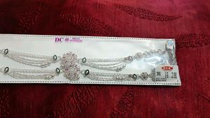 Pure silver Anklets with Gemstones