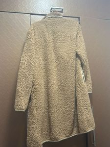 Brown Furry Open Coat