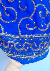 price dropped on Elegant Blue Saree