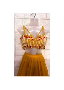 Mustard Designer Lehengacholi