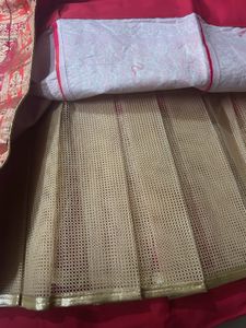 HEAVY BRIDAL BANARSI SILK LEHNGA BROCADE WORK