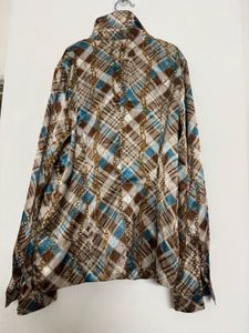 Patterned Button-Up Shirt