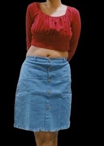 MAROON ZARA TOP
