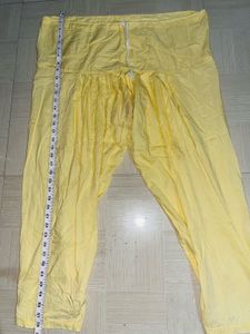 Purple &amp; Yellow Embroidered Salwar Kameez