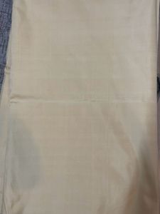 Pure Silk Saree with cream colour readymade blouse