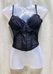 24137. Black Lace Bustier Corset