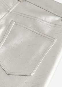 H&amp;M Silver Coated Trouser