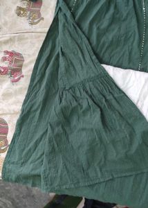 Boho Embroidered Green Dress
