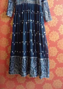 Elegant Navy Blue Kurta Set