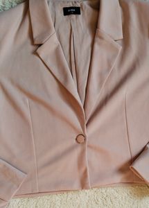 Baby Pink Cropped Blazer