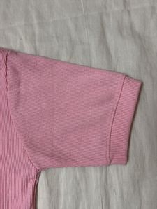 Cute Pink Ribbed Tee
