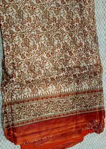 Brown Paisley Saree