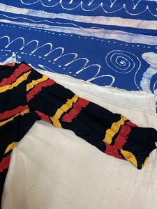Bandhej Print Long 3qtr Slv Dress