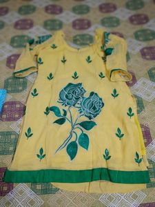 Yellow Floral Kurta