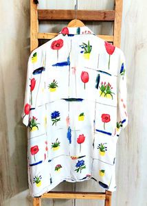 Abstract Print Shirt Size-42-44