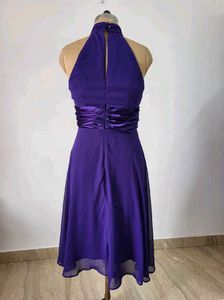 Elegant Purple Midi Dress