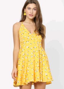 'Sunny Yellow Floral Dress–Cute&Comfy Summer Vibes