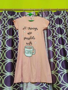 Cute Coffee Print Dress💕.