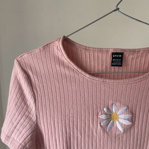 Shein Ribbed Baby Tee