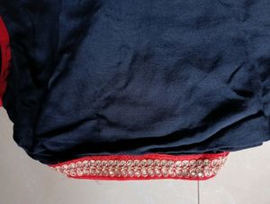 Women Black A-line Asymmetric Kurta