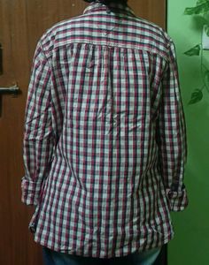 grunge checked aesthetic shirt