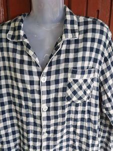 Checked Shirt Nighty