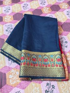 Beautiful New Unused Saree With Blouse Pc
