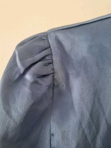Satin Blouson Formal Top