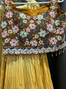 Elegant Yellow Lehenga Choli Set