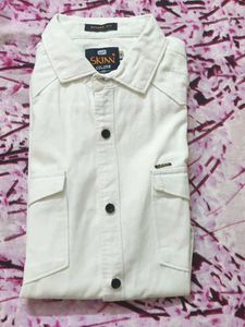 SKINN COLORS Smart Fit White Shirt
