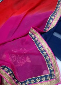 Embroidery Saree Like New Condition