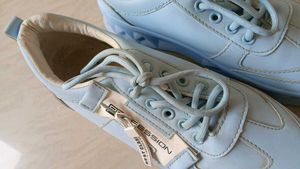 Light Blue &#39;Best Class&#39; Sneakers Shoes
