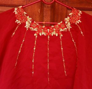 NEW STYLISH ELEGANT MARRON GOWN