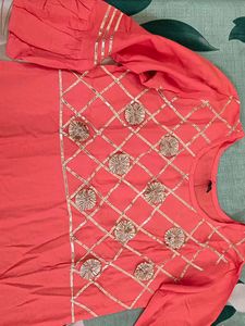 gota patti kurta sharara set
