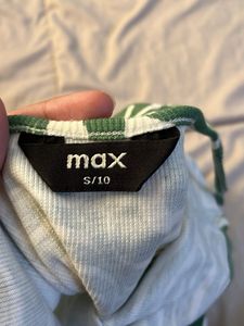 Green Pattern Tank Top