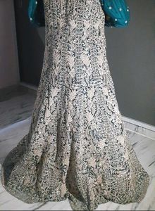 Heavy Zardozi Work Bridal Lahenga With Long Coat