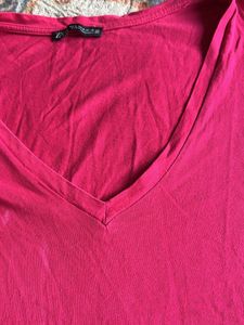 Pink V-Neck T-Shirt