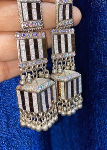 Striped Dangle Earrings