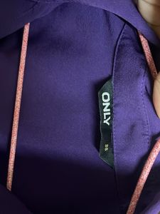 Purple Ruched Blouse